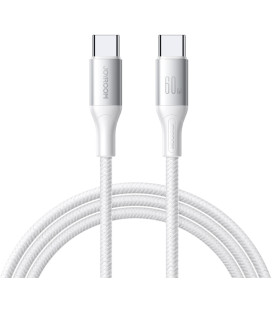 Baltas USB-C - USB-C 60W 100cm laidas "Joyroom S-A28"