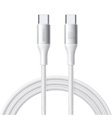 Baltas USB-C - USB-C 60W 100cm laidas "Joyroom S-A28"
