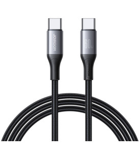 Juodas USB-C - USB-C 60W 100cm laidas "Joyroom S-A28"
