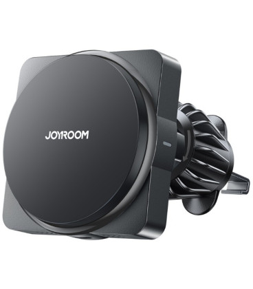 Juodas automobilinis telefono laikiklis su 15W belaidžio krovimo funkcija "Joyroom JR-ZS506 MagSafe"