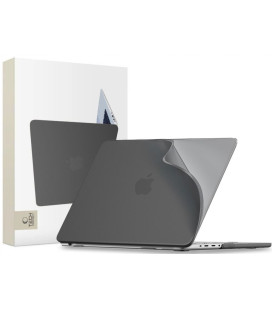 Matinis juodas dėklas Apple MacBook Pro 16 M1-M5 / M5 PRO / M5 PRO MAX 2021-2026 kompiuteriui "Tech-Protect Softshell"