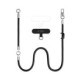 Juodas dirželis telefonui "Tech-Protect C10S Rope Crossbody & Wrist"