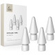 Balti antgaliai aktyviam pieštukui "Tech-Protect Stylus Tips 4-Pack"