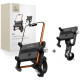 Juodas telefono laikiklis dviračiui "Tech-Protect V5 Handlebar & Stem Universal Bike Mount"