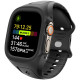 Juoda apyrankė - dėklas Apple Watch 1 / 2 / 3 (49mm) laikrodžiui "Spigen Liquid Air Pro"