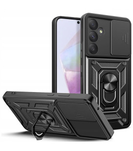 Juodas dėklas Samsung Galaxy A57 5G telefonui "Slide Camera Armor"