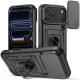 Juodas dėklas Apple iPhone 17 Pro Max telefonui "Slide Camera Armor"
