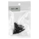 Juoda 3.5mm lizdo apsauga nuo dulkių 10vnt