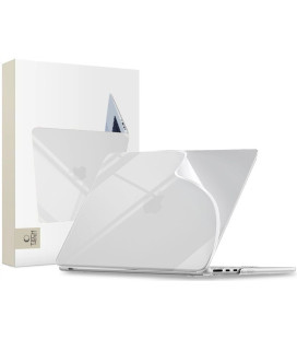 Skaidrus dėklas Apple MacBook Air 15 M2-M5 2023-2026 kompiuteriui "Tech-Protect Softshell"