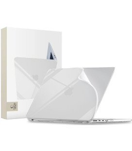 Skaidrus dėklas Apple MacBook Pro 14 M1-M5 PRO / M5 PRO MAX 2021-2026 kompiuteriui "Tech-Protect Softshell"