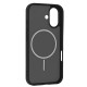 Juodas dėklas Apple iPhone 16 telefonui "Magmat Slim Case"