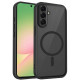 Matinis juodas dėklas Samsung Galaxy A37 telefonui "Full Matte Mag Cover"