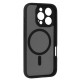 Matinis juodas dėklas Apple iPhone 16 Pro telefonui "Full Matte Mag Cover"