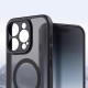 Matinis juodas dėklas Apple iPhone 16 Pro Max telefonui "Full Matte Mag Cover"