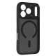 Matinis juodas dėklas Apple iPhone 17 Pro telefonui "Full Matte Mag Cover"