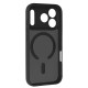 Matinis juodas dėklas Apple iPhone 17 Pro Max telefonui "Full Matte Mag Cover"