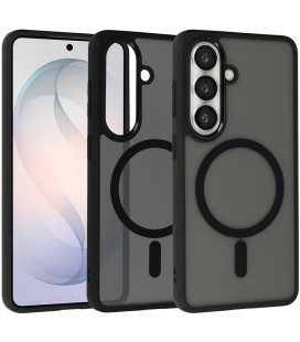 Matinis juodas dėklas Samsung Galaxy S26 telefonui "Full Matte Mag Cover"