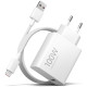 Originalus baltas 100W 1xUSB-A pakrovėjas + USB-A - USB-C 6A laidas "Xiaomi MDY-19-ER"