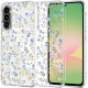 Skaidrus dėklas su gėlėmis Samsung Galaxy A27 5G telefonui "Tech-Protect Flexair Spring Flowers"