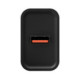 Juodas 18W USB-A pakrovėjas "OBAL:ME Wall Charger"