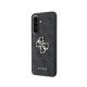 Pilkas Samsung Galaxy A57 telefonui "Guess PU 4G Metal Logo Case"