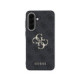 Pilkas Samsung Galaxy A57 telefonui "Guess PU 4G Metal Logo Case"