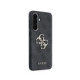 Pilkas Samsung Galaxy A57 telefonui "Guess PU 4G Metal Logo Case"