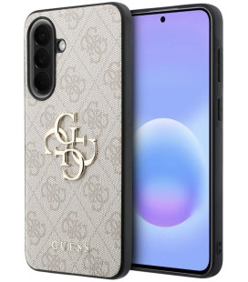 Rožinis Samsung Galaxy A57 telefonui "Guess PU 4G Metal Logo Case"