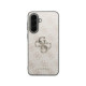 Rožinis Samsung Galaxy A57 telefonui "Guess PU 4G Metal Logo Case"