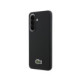 Juodas dėklas Samsung Galaxy A57 telefonui "Lacoste Iconic Petit Pique Woven Logo MagSafe Case"