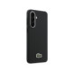 Juodas dėklas Samsung Galaxy A57 telefonui "Lacoste Iconic Petit Pique Woven Logo MagSafe Case"