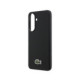 Juodas dėklas Samsung Galaxy A57 telefonui "Lacoste Iconic Petit Pique Woven Logo MagSafe Case"