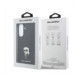 Juodas dėklas Samsung Galaxy A57 telefonui "Karl Lagerfeld Fixed Glitter Metal Ikonik Case"
