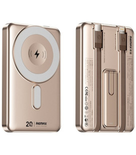 Auksinės spalvos Išorinė baterija Power Bank (PD20W / 15W) 10000mAh "Remax CX-2"