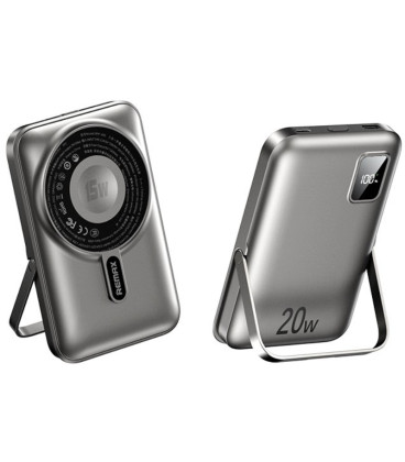 Pilka Išorinė baterija Power Bank (22.5W / 15W) 10000mAh "Remax RPP-695"