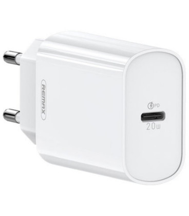 Baltas 20W 1xUSB-C pakrovėjas "Remax RP-U70"