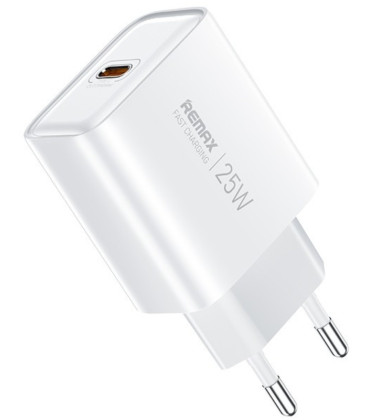Baltas 25W 1xUSB-C pakrovėjas "Remax RP-U137"