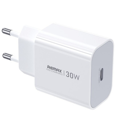 Baltas 30W 1xUSB-C pakrovėjas "Remax CA09"