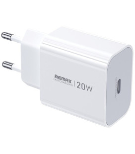 Baltas 20W 1xUSB-C pakrovėjas "Remax CA08"