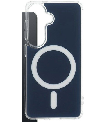 Mėlynas dėklas Samsung Galaxy A57 telefonui "Clear Fusion Mag Cover"