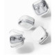 Juodas / skaidrus dėklas Samsung Galaxy Buds 4 / 4 Pro ausinėms "Ringke Air"