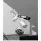 Juodas / skaidrus dėklas Samsung Galaxy Buds 4 / 4 Pro ausinėms "Ringke Air"