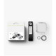Juodas / skaidrus dėklas Samsung Galaxy Buds 4 / 4 Pro ausinėms "Ringke Air"