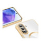 Auksinės spalvos / skaidrus dėklas Samsung Galaxy A27 5G telefonui "Tech-Protect MagFlex Magsafe"