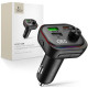 Juodas automobilinis PD54W 2xUSB-A + 1xUSB-C + FM moduliatorius pakrovėjas "Tech-Protect CC07 3-Port"
