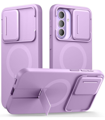 Violetinis dėklas Samsung Galaxy A57 telefonui "Tech-Protect Kevlar Aura Magsafe"
