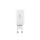 Baltas 65W 1xUSB-A + 2xUSB-C pakrovėjas + USB-C - USB-C 120cm laidas "Joyroom JR-TG10 GaN"