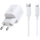 Baltas 33W 1xUSB-A + 1xUSB-C pakrovėjas + USB-C - Lightning 100cm laidas "Joyroom JR-TG7"