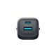 Juodas 33W 1xUSB-A + 1xUSB-C pakrovėjas + USB-C - USB-C 60W 100cm laidas "Joyroom JR-TG7"