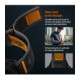 Juoda / oranžinė apyrankė Garmin Quick Release 22mm laikrodžiui "Spigen Athlex Air"